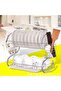 2-Tier Dish Drying Rack Silver 55x39x24cm - 3