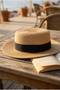 Women's Luxury Straw Gondola Model Beach Hat - 2