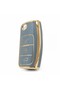 Luxury Ford Focus Fiesta Mondeo Cmax Courier Nano Key Case Cover Gray Gold Golden Color