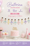 Ballerina Themed Pink Wall Banner 10 Pieces Large Size - 4