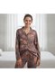 Women's Clothing Front Button Printed Pajama Set Bb2671 - 2