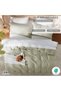 3-Piece Duvet Cover Set with 300 TC Cotton - Fade Resistant, Stain Free Duvet Cover for Bedrooms | 1 Comforter Cover & 2 Pillow Shams 65x65cm (Sage Green, Queen - 225 x 225cm) - 5