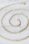Steel Italian Classic Laser Textured Ring Necklace 2 mm Gold Color |   Anti-Tarnish, Male, 2 Years Warranty - 2