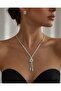 Women's Zircon Stone Water Drop Necklace and Earring Set – Stylish and Elegant Jewelry Set
