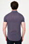 Slimfit Bamboo Short Sleeve Shirt Navy Blue-Red - 37912.19Y - 3