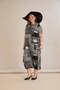 Women's Pocket Detailed Viscose Combed Cotton Black Stylish Combed Cotton Dress - 7
