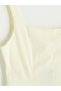 Peak New Season Yellow Square-Necked Waist-Fitted Poplin Dress - 7