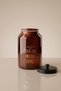 4 Liter Amber Glass Jar – Large Size Storage Jar with Metal Lid and Silicone Gasket |   Pulses, Pasta, Food Storage - 4