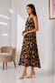 Women's Summer V-Neck Viscosa Sleeveless Dress Li̇kapa - 3