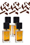 4 قطع عطر عود الخشب 100 مل