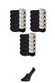 Black Men's Ballerina Socks 15 Pairs