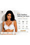 Women's Gathering Tulle Soft Cup Bra – Underwired, Adjustable Straps, Daily Comfort Support Bra
