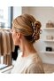 Women's Premium Bone Imported Large Size Bowknot Buckle - 2