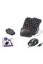 Nodar nd762 mobile game keyboard mouse converter set rgb black