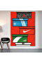 Sneaker Brand Collection Wall Covering Wall Tapestry First Quality Satin Fabric Poster