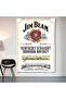 Jim Beam Vintage Wall Covering Wall Tapestry First Quality Satin Fabric Poster