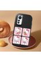 Mi 12 Lite Compatible Case Camera Protector Black Silicone Couple Phone Case Kitty Patterned - 2