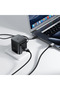 شاحن A129 GaN بقوة 65 واط مع كابل USB-C قابل للسحب مدمج (قابس بريطاني) - 7