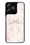 Realme C53 Glossy Phone Case with Blush Pearl Bow Design