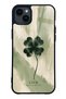 حافظة هاتف لامعة بتصميم Lucky Sage Clover لهاتف iPhone 14 Plus