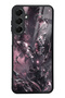 Samsung A16 Rose Chrome Butterfly Design Glossy Phone Case