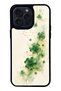حافظة هاتف لامعة بتصميم Lucky Clover Whisper لهاتف iPhone 14 Pro Max