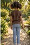 Moka (Mokha) Short Sleeve Basic T-Shirt - Non-Sweating Flexible Fabric Cotton Seasonal Moka Short Sleeve Girls' Tshirt - 7