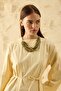 Butter Yellow Cotton Piece Dress - 4