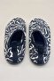 Women's Black and White Patterned Non-Slip Sole Sea and Pool Shoes - 2