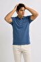 Men's Premium Indigo Polo Collar T-Shirt with Pockets - 2