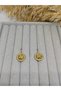 The Radiance of Love Double Heart and Four-Leaf Clover Zircon Stone Steel Earrings - 4