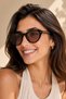 Bessnude Women's Black Cat Eye Nude Glass Sunglasses with Uv400 Protection Vintage Old Money Premium Sunglasses - 4