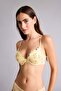 Lace Embroidered Full Push up Underwire T-Shirt Light Yellow Bra H4085Ax26Sp - 3