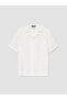 Vizyon New Season White Resort Collar Men's Textured Shirt - 5