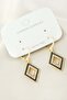 Spt-Gld Oval Stone (80622) Metal Earrings-11923312-Yellow