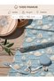 100% Cotton Satin Fabric Digital Printed Sailboat and Cloud Pattern 100X155 cm for Sewing Patchwork and Hobby