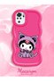 Redmi Note 10 4g Compatible Case with Camera Protection Red Silicone Couple Phone Case Kuromi Pattern - 2