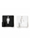 2-Piece Wall Mounted Adhesive Razor Holder |   Men's and Women's Patterned |   Hygienic Razor Holder - 2