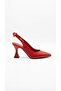 Royele Women's Heeled Shoes Goblet Heel Bowknot Pointed Toe Slingback Open Back Classic Office Stylish - 2
