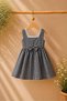 Black Gingham Corseted Skirt and Girls' Black Gingham Dress (Sold Individually) - 3