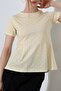 Women's Sandy Crew Neck Short Sleeve Peplum Blouse - 7