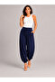 Women's Modal Fabric Shalwar Cut High Waist Pocketed Elastic Cuffed Loose Trousers Style Sweatpants