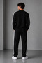 Men's Top and Bottom Set - Circular Necklace Striped Track Suit - 2