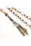 Natural Lulu Pearl Rosary 6355 Beads 7mm Creamy White Prayer Beads Brass Spacers Chain Tassel - 2