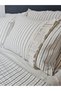 Breathable, Luxurious, Iron-Free, 100% Cotton Linen Duvet Cover Set Suitable for 4 Seasons, with 4 Pillowcases. - 3