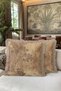 Vintage Landscape Forest Design Fringed Pillowcase - Toile Nature Mink Tassel Throw Pillow Cover - 6