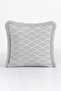 Japanese Wave Design Fringed Pillowcase-Geometric Minimal Nordic Grey Tassel Throw Pillow Cover - 7