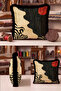 Modern Abstract Zebra Motif Fringed Pillowcase - Artistic Safari Beige Black Tassel Throw Pillow Cover - 7