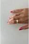 Bombe Ezme Model Adjustable Gold Steel Ring - 5