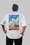Athens Greece White Oversize Country City Back Printed Unisex T-Shirt 100% Cotton Premium - 2
